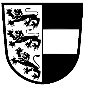 Kärnten-Wappen in schwarz-weiß