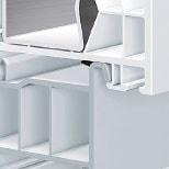 Geringe Profilbreite