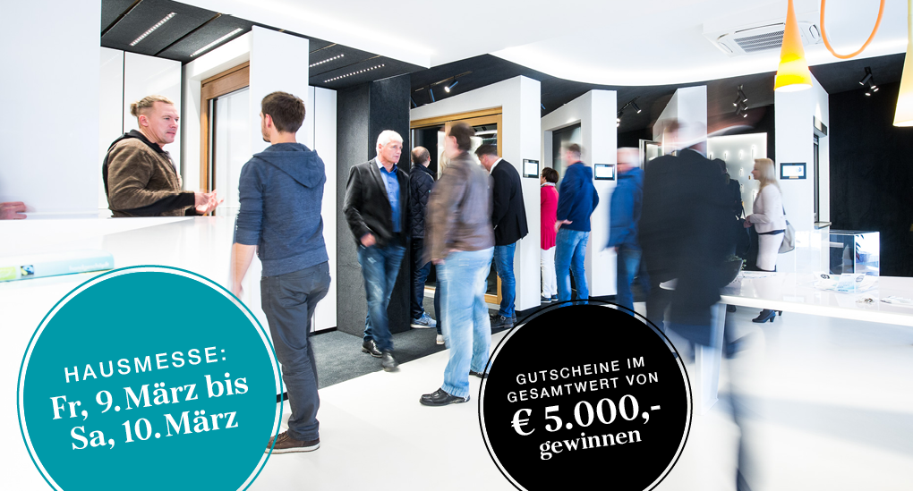 Aufnahme der großen Besucheranzahl auf der Strussnig-Hausmesse